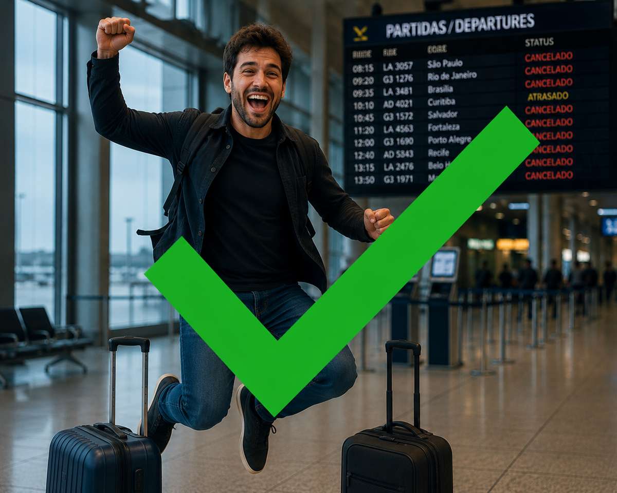 Pessoa feliz com caso resolvido