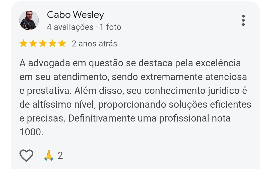 Avaliação de Cabo Wesley