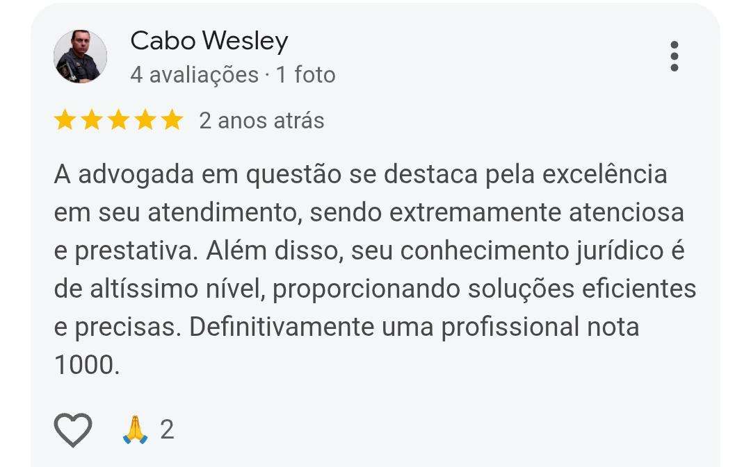 Avaliação de Cabo Wesley