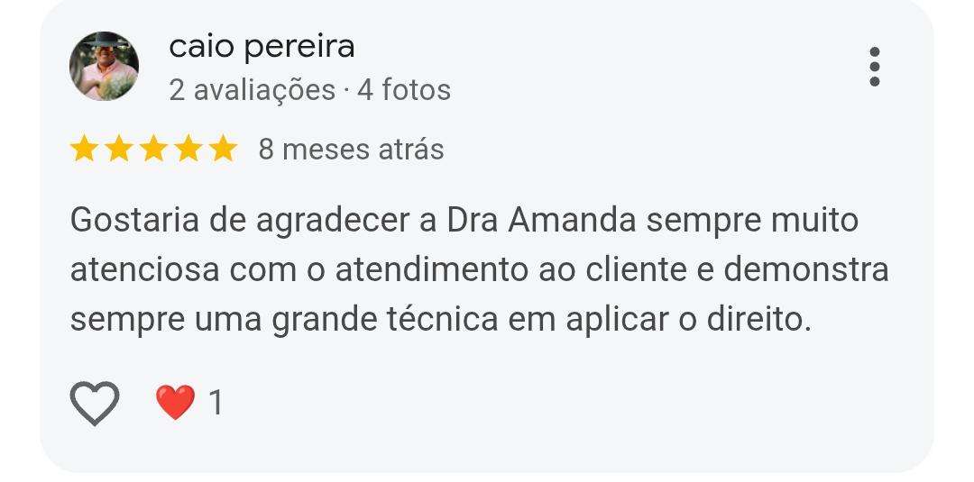 Avaliação de Caio Pereira