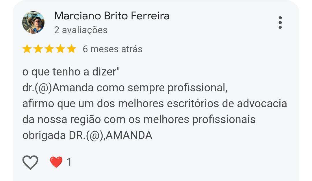 Avaliação de Marciano Brito Ferreira